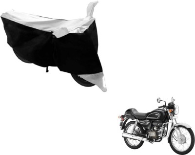 MOCKHE Two Wheeler Cover for Hero(Splendor Pro Classic, Black, Silver)