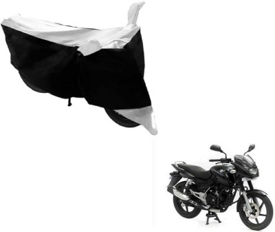 Flipkart SmartBuy Two Wheeler Cover for Bajaj(Pulsar 150, Black, Silver)