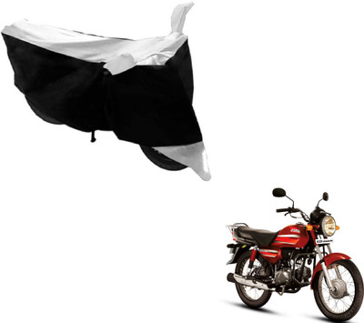 MOCKHE Two Wheeler Cover for Hero(CD Dawn, Black, Silver)