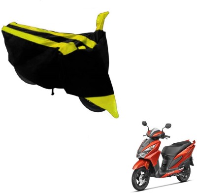 Amanzo Two Wheeler Cover for Honda(Grazia, Black, Yellow)