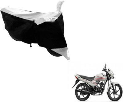 MOCKHE Two Wheeler Cover for Honda(Dream Neo, Black, Silver)