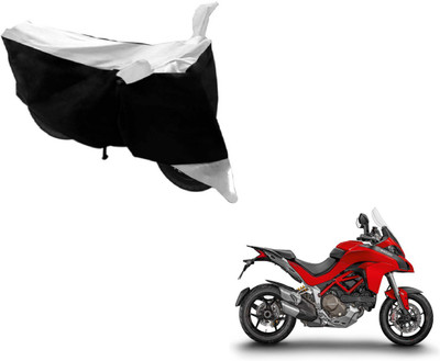 Flipkart SmartBuy Two Wheeler Cover for Ducati(Multistrada, Black, Silver)