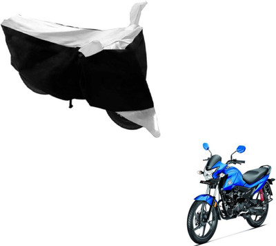 MOCKHE Two Wheeler Cover for Honda(Livo, Black, Silver)