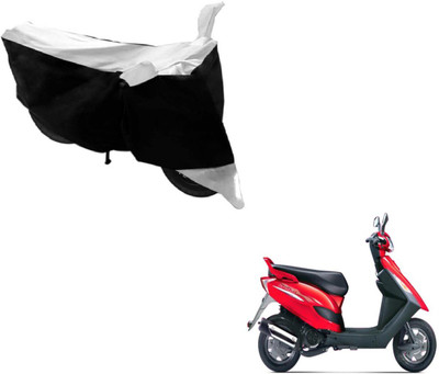 Amanzo Two Wheeler Cover for Bajaj(Black, Silver)