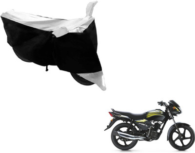 Amanzo Two Wheeler Cover for TVS(Star City, Black, Silver)