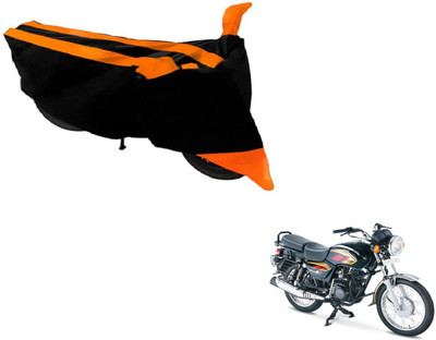 Amanzo Two Wheeler Cover for TVS(Max 4R, Black, Orange)