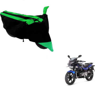 MOCKHE Two Wheeler Cover for Bajaj(Pulsar, Black, Green)