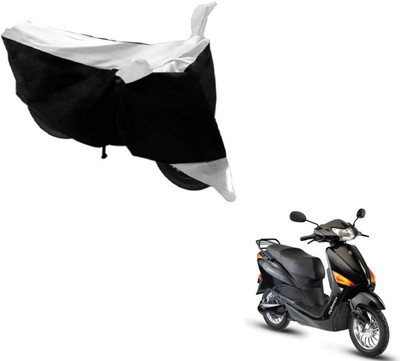 MOCKHE Two Wheeler Cover for Hero(Electric Optima, Black, Silver)