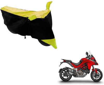 MOCKHE Two Wheeler Cover for Ducati(Multistrada, Black, Yellow)