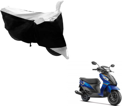 Flipkart SmartBuy Two Wheeler Cover for Suzuki(Let's, Black, Silver)