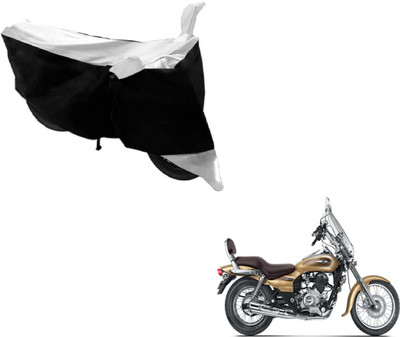 Amanzo Two Wheeler Cover for Bajaj(Avenger 220 Cruise, Black, Silver)