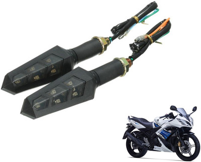 PRTEK Front, Rear LED Indicator Light for Yamaha YZF R15 S(Yellow)
