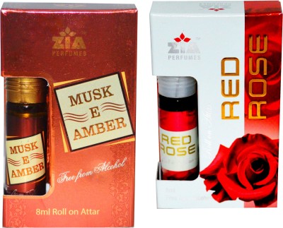 ZIA MUSK-E-AMBER and RED ROSE Special Malaysian Edition Floral Attar(Floral)