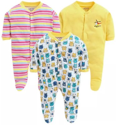 Tinchuk Baby Boys & Baby Girls Yellow Bodysuit