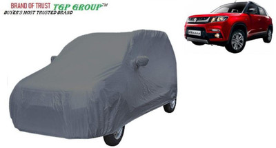 TGP GROUP Car Cover For Maruti Suzuki Vitara Brezza (With Mirror Pockets)(Grey, For 2013 Models)