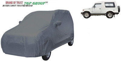 TGP GROUP Car Cover For Maruti Suzuki Gypsy (With Mirror Pockets)(Grey, For 2014 Models)