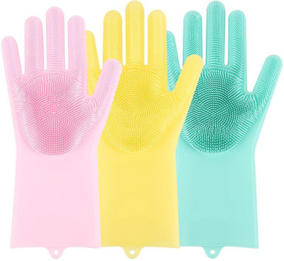 Kn2 MART Wet and Dry Glove Set(Free Size Pack of 3)