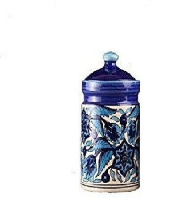 caffeine Ceramic Pickle Jar  - 1600 ml(Blue)