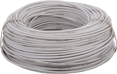 V-Guard Classo PVC Insulated 0.75 sq/mm White 90 m Wire(White)