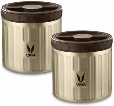 Vaya Preserve 600 ml Graphite - Vacuum Insulated Stainless Steel Meal Container, Meal Jar, Soup Box, 2 x 300 ml, 2 Containers Lunch Box(600 ml)