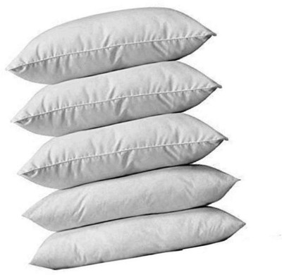 Changers Polyester Fibre Abstract Sleeping Pillow Pack of 5(White)