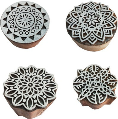 skart wooden printing block stamp174 Printing Blocks(Pack of 4)