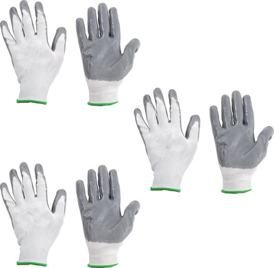 PulGos SUPERIOR QUALITY ANTI CUT SAFETY HAND GLOVE-1102 Nylon, Synthetic, Latex  Safety Gloves(Pack of 3)