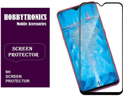 HOBBYTRONICS Edge To Edge Tempered Glass for OPPO F9 Pro(Pack of 1)