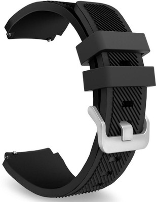 CellFAther Sports Silicone Classic Bracelet Watch Band for Samsung Gear S3 Frontier / S3 Classic Band 22mm( Watch Not Including ) Black Smart Watch Strap(Black)
