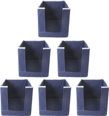 PRETTY KRAFTS Shelf Organizers(Blue, Polyester)