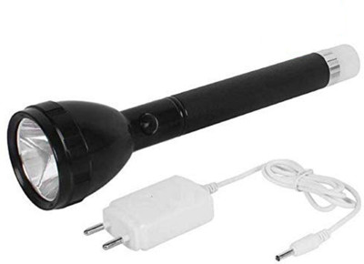 Flavo Super Power Table Lamp with High Power Torch Torch(Black, 21 cm, Rechargeable)