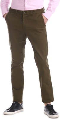 U.S. POLO ASSN. Slim Fit Men Green Trousers