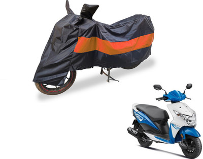 Auto Hub Two Wheeler Cover for Honda(Deo, Black, Orange)