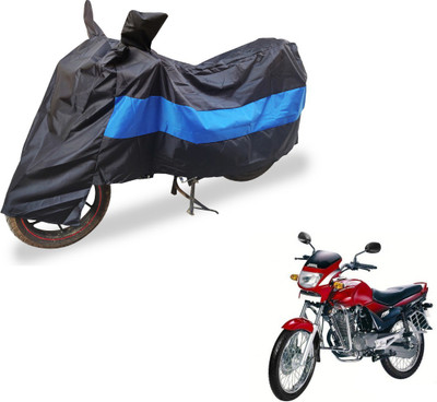 Auto Hub Two Wheeler Cover for Hero(Ambition, Black, Blue)