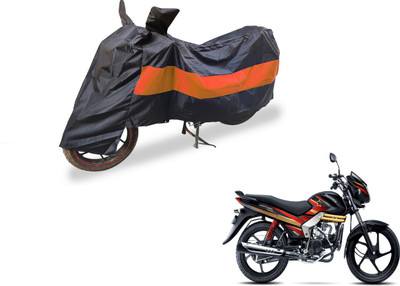 Auto Hub Two Wheeler Cover for Mahindra(Centuro, Black, Orange)