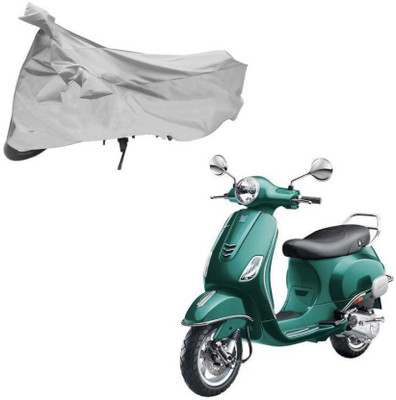 Akshita Enterprises Two Wheeler Cover for LML(Vespa VXL, Silver)