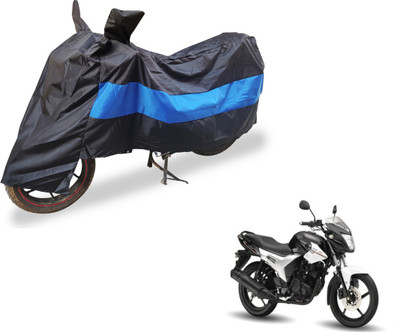 Amanzo Two Wheeler Cover for Yamaha(SZ R, Black, Blue)