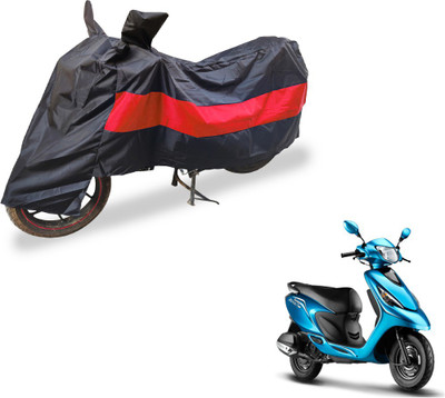 Auto Hub Two Wheeler Cover for TVS(Zest, Black, Red)