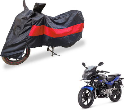 Auto Hub Two Wheeler Cover for Bajaj(Pulsar, Black, Red)