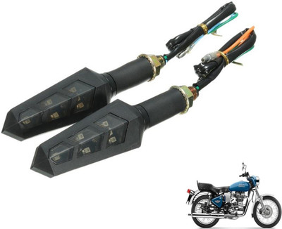 PRTEK Front, Rear LED Indicator Light for Royal Enfield Electra(Yellow)