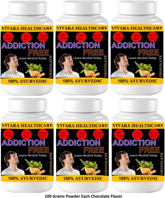 Vitara Healthcare Addiction Free Alcohol De Addiction-100 gm Powder (Pack Of 6)(6 x 110 g)