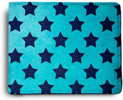 MI-STYLE Men Casual Blue Canvas Wallet(2 Card Slots)