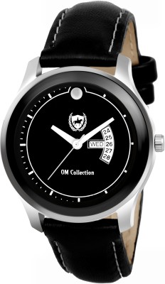 Om Collection Black Day &Date OMGTA Analog Watch  - For Men