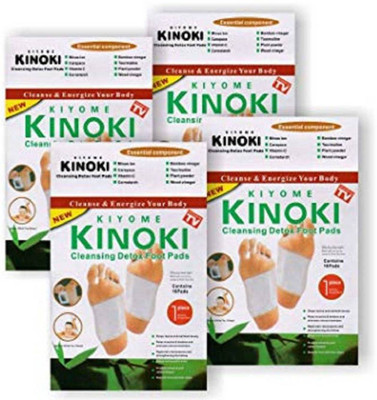 KIYOME KINOKI detox foot pads cleansing natural set bamboo boxes patches(400 g)