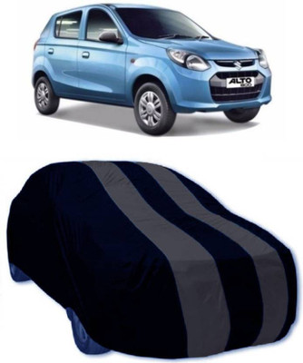 High Quality Car Cover For Maruti Suzuki Alto 800 (Without Mirror Pockets)(Blue, Silver)