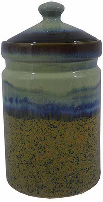 caffeine Ceramic Pickle Jar  - 700 ml(Brown)