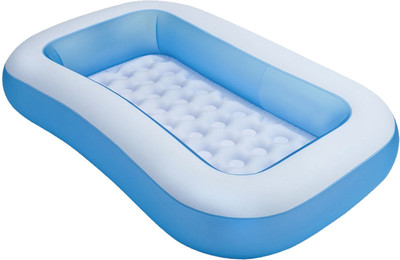 VW Intex Rectangular Pool, Multi Color 128 LTR - (166 x 100 x 28)cm inflated Inflatable Swimming Pool(Multicolor)