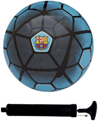 AkshMall Kit of Blue Football (Size-5) with Air Pump & Needle Football Kit