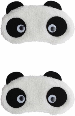 24x7eMall 2 Pc Panda cute Eye shade, Eyepad, Eye mask Eye Shade(white)
