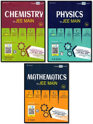 CENGAGE 3-BOOKS (MATHEMATICS + PHYSICS + CHEMISTRY)FOR JEE MAINS (3e)-2019 With 18 Yrs JEE Main (2002-2019) Chapterwise-Wise Solved Paper(Paperback, K.S.SAINI, SEEMA SAINI, B.M.SHARMA, G.Tiwani) CENGAGE 3-BOOKS (MATHEMATICS + PHYSICS + CHEMISTRY)FOR JEE MAINS (3e)-2019 With 18 Yrs JEE Main (2002-2019) Chapterwise-Wise Solved Paper(Paperback, K.S.SAINI, SEEMA SAINI, B.M.SHARMA, G.Tiwani)